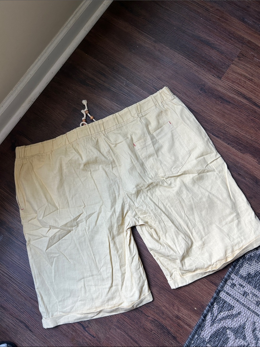 Sailwind dull yellow linen blend drawstring shorts size xxl NWT - Picture 4 of 6
